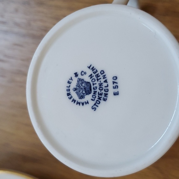 Hammersley blue and white dragon demitasse cup set - Picture 3 of 7